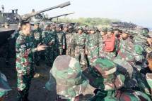 Usai Latgab TNI, Dankormar Junjungi dan Beri Pengarahan kepada Prajurit Marinir
