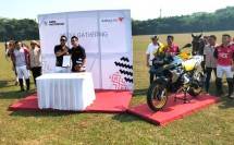 Penandatanganan kerjasama Sarga.co dan BMW Motorrad dalam memajukan olahraga pacuan kuda Indonesia.