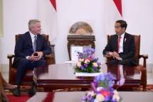 Presiden Joko Widodo menerima Sekretaris Jenderal Organisasi Kerja Sama dan Pembangunan Ekonomi (OECD), Mathias Cormann, di Istana Merdeka, Jakarta, pada Kamis, 10 Agustus 2023. Foto: BPMI Setpres/Lukas