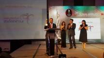 Indonesia Raih Penghargaan Sebagai, Destination of the Year 2017 di Malam Penghargaan the 28th Annual TTG Travel Awards 2017 di Bangkok Convention Centre, Thailand (Foto:Kemenpar)