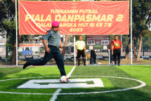 Komandan Brigif 2 Marinir Hadiri Pembukaan Turnamen Futsal Piala Komandan Pasmar 2