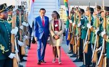 Presiden Jokowi Tiba di Johannesburg Afrika Selatan