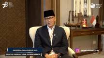 Sandiaga Uno saat memberikan sambutan via daring di Coinfest Asia 2023.
