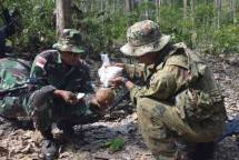 Prajurit Korps Marinir TNI AL Melaksanakan Jungle Survival 
