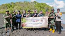 QNET dan Kodim 1611 Badung Lanjutkan Upaya Pelestarian Hutan Mangrove di Bali