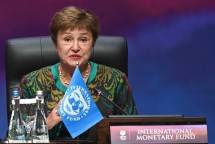 Managing Director International Monetary Fund (IMF) Kristalina Georgieva menyampaikan pandangan saat Plenary Session KTT ke-43 ASEAN di Jakarta Convention Center, Jakarta, Selasa (5/9/2023). MEDIA CENTER KTT ASEAN 2023/M Agung Rajasa/pras. 