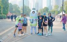 Kemasan baru Jiwater dikenalkan Juragan 99 di Car Free Day Sudirman Jakarta.