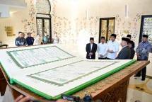 Awali Kunjungan Kerja Hari Kedua, Presiden Jokowi Terima Mushaf Al-Quran