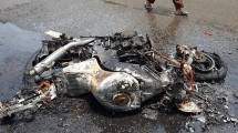 Motor Sport terbakar (ist) 