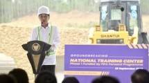 Presiden Groundbreaking Pusat Pelatihan Nasional PSSI di IKN