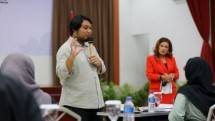 Imam Agung Edy Wibowo saat menyampaikan pemaparan materi dalam sesi pertama pelatihan Sanubari bersama Juragan COD pada Kamis (21/09) di Yogyakarta.