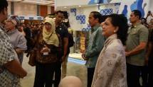 Presiden Jokowi bersama istri tinjau Inacraf