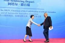 Wartawan Senior Atal S Depari Bicara di Forum Belt and Road Journalists Forum (BRJF) 2023 di Beijing