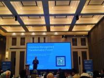 Gelaran Indonesia Management Transformation Forum di Jakarta, Kamis (19/10).