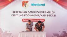 Metland gelar peresmian dan serah terima gedung koramil 05 Cibitung