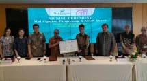 Penandatanganan kerjasama Ciputra Group dengan AEON Indonesia dalam membuka AEON Store di Mal Ciputra Tangerang.