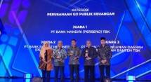 Bank Mandiri juara 1 kategori perusahaan go publik keuangan