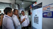 BRimo digunakan scan QRIS di Bendung Mechine