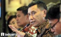 Direktur Keuangan & Risiko Kredit, Herry Sidharta, tengah memaparkan Kinerja Q3 tahun 2017. BNI mencatatkan laba sebesar Rp 10,6 T (Foto Rizki Meirino)