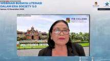 Webinar Budaya Literasi yang diselenggarakan Perpustakaan Nasional (Perpusnas)
