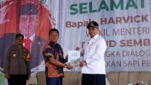 Wamentan saat tinjau peternakan sapi perah