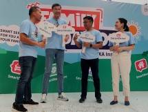 (Kiri Kanan): Edwin Sugianto-Direktur, Laurent Bourson-Presiden Direktur, Dirgahayu Dedi Hamonangan-Direktur Kepatuhan dan Lina Vongsa-Ath-Chief of Partnership & Emerging Customer
