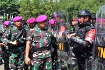 Dankormar Pimpin Apel Gelar Kesiapan Pengamanan Pemilu Tahun 2024