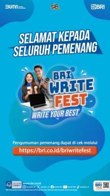 Pemenang lomba menulis BRI