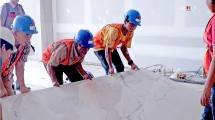 Ilustrasi perekat tile big slab 