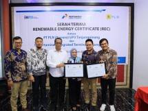 Aksi Nyata Green Energy Terminal, PET Kantongi Sertifikat Energi Terbarukan