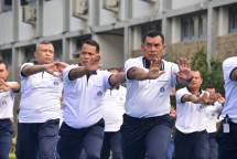 Dankormar Olahraga Bersama dan Resmikan Fasilitas Urikes