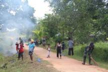 Awali Tahun 2024 Dengan Peduli Terhadap Kebersihan Lingkungan (Satgas Yonif 726/Tml)
