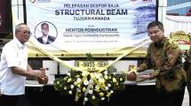 Kemenperin Lepas Ekspor Baja Struktur Buatan Bekasi ke Kanada Senilai USD 2 Juta