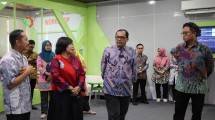 Kepala BSKJI, Andi Rizaldi saat menghadiri Peresmian Laboratorium Udara, Kebisingan dan Getaran BBSPJPPI Semarang 