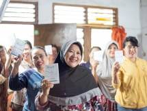 Para perempuan yang mendapatkan akses permodalan dari holding ultra mikro