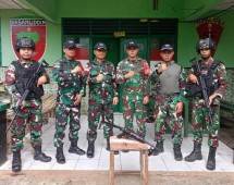 Satgas Pamtas Yonif 726/Tml Berhasil Mendapatkan Senjata Api