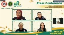 Press conference perayaan hari jadi Perdoski ke-58