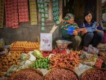 Pedagang sayur mayur disurvei BRI
