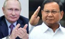 Presiden Rusia Vladimir Putin dan Prabowo Subianto (foto kolase)