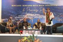 Bincang-Bincang Duta Baca Indonesia di kantor Gubernur Papua, Kamis, (29/2/2024).