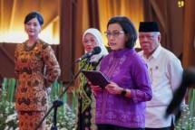 Menteri PUPR Basuki Bersama Menkeu Sri Mulyani dan Menaker Ida Lantik Komisioner dan Deputi Komisioner BP Tapera 2024-2029