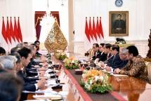 Presiden Jokowi saat menerima Asosiasi Jepang-Indonesia (Japinda) Jumat (27/10). (Foto: Humas/Oji)