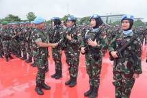 Panglima TNI Sambut Peace Keepers Indonesia Usai Bertugas