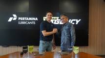 Penandatanganan kerja sama antara Pertamina Lubricants dengan VR46