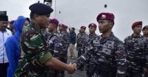 Dankormar Hadiri Upacara Penyambutan Satagas Pelaratan Muhibah/ Port Visit ke Gaza