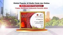  Dinilai Populer di Media Cetak dan Online, Bank DKI Raih Penghargaan Public Relations Indonesia Awards 2024 