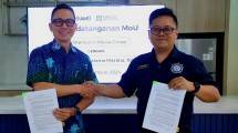 Davy Makimian, CEO AMG (Alternative Media Group) dan Budiasto Kusuma CEO PT Digitial Mediatama Maxima, Tbk. (DMMX)