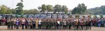 Kasum TNI Melepas Keberangkatan Mudik Bersama Mabes TNI Tahun 2024
