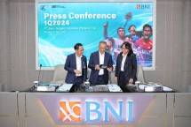 Direksi BNI usai paparan kinerja