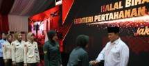Menhan Prabowo Subianto Gelar Acara Halal Bihalal dan Pengarahan Pegawai Kemhan
